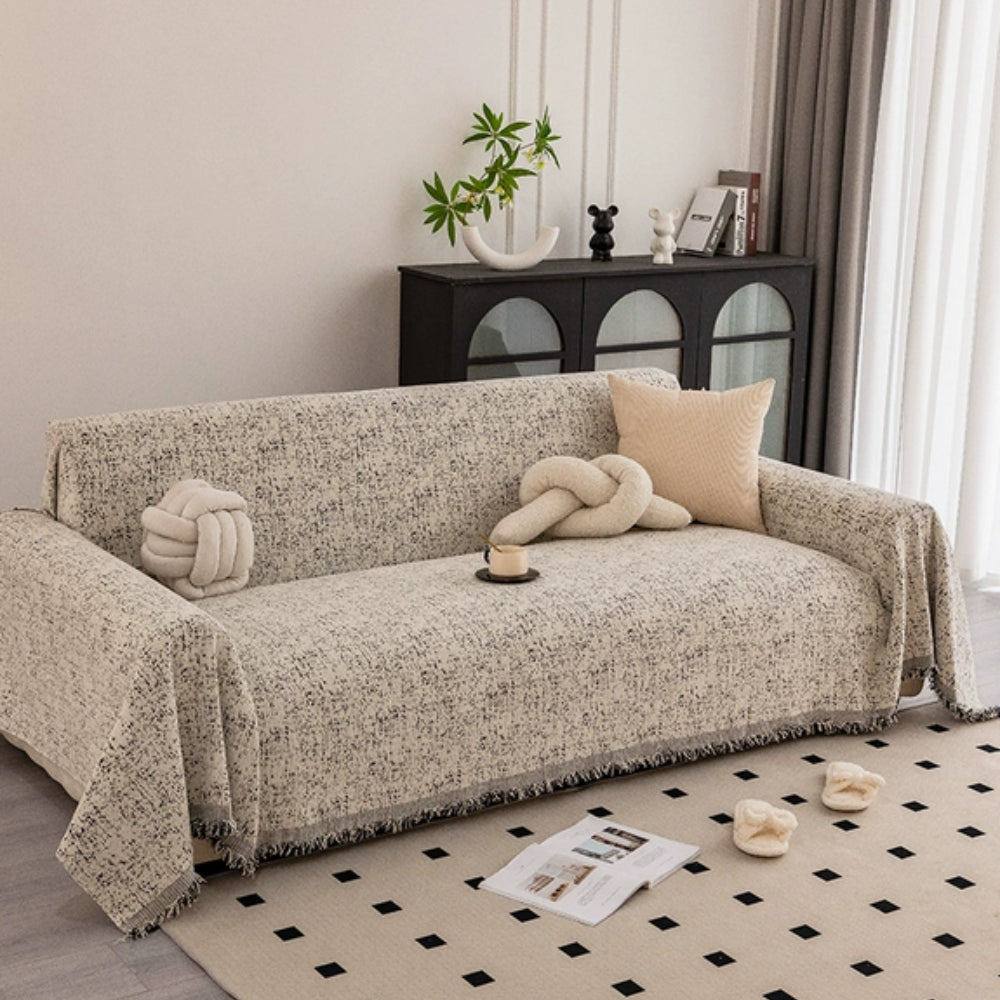 BowLift | Speckled Pattern Chenille Sofa Cover
