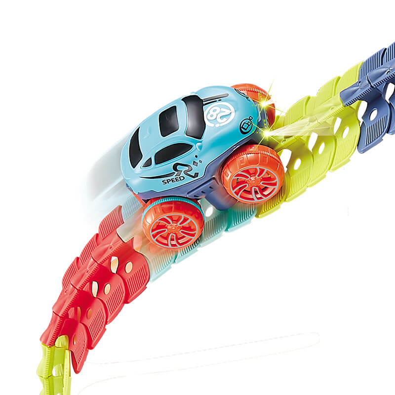 BowLift | FlexiTrack | Flexible Glow-in-the-Dark Racetrack Set for Kids