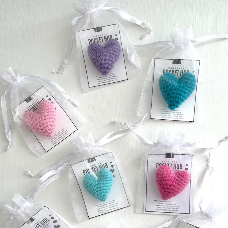 BowLift | Pocket Hug Crocheted Heart Small Gift