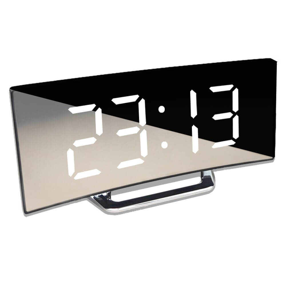 BowLift | Curved LED Digital Alarm Clock - Rass