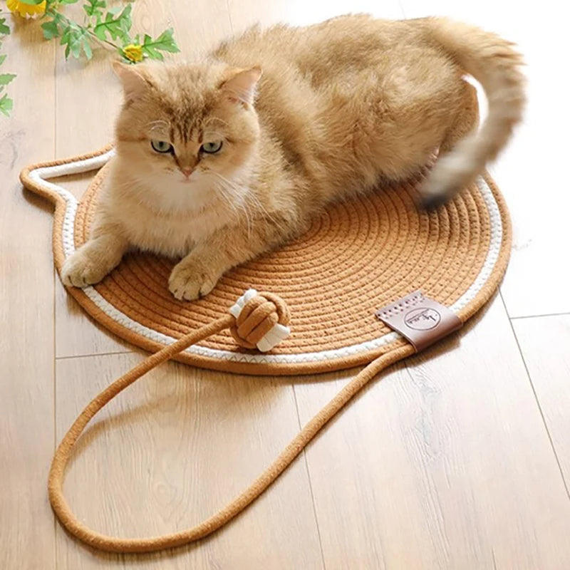 BowLift | Cotton Rope Cat Scratcher with Play Ball