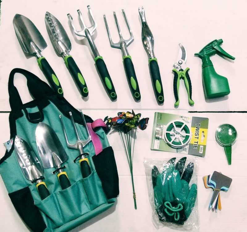 BowLift | Garden Tool Set with Bag – Complete Set for Plant Care and Gardening