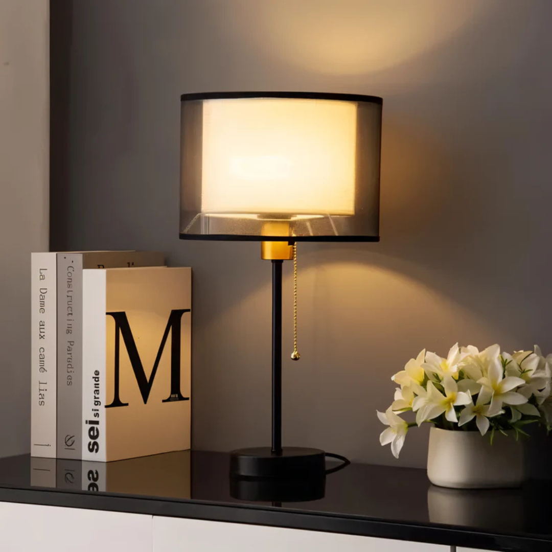 BowLift | Table Lamp with Double Fabric Shade