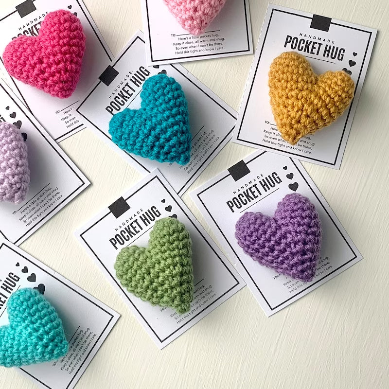 BowLift | Pocket Hug Crocheted Heart Small Gift