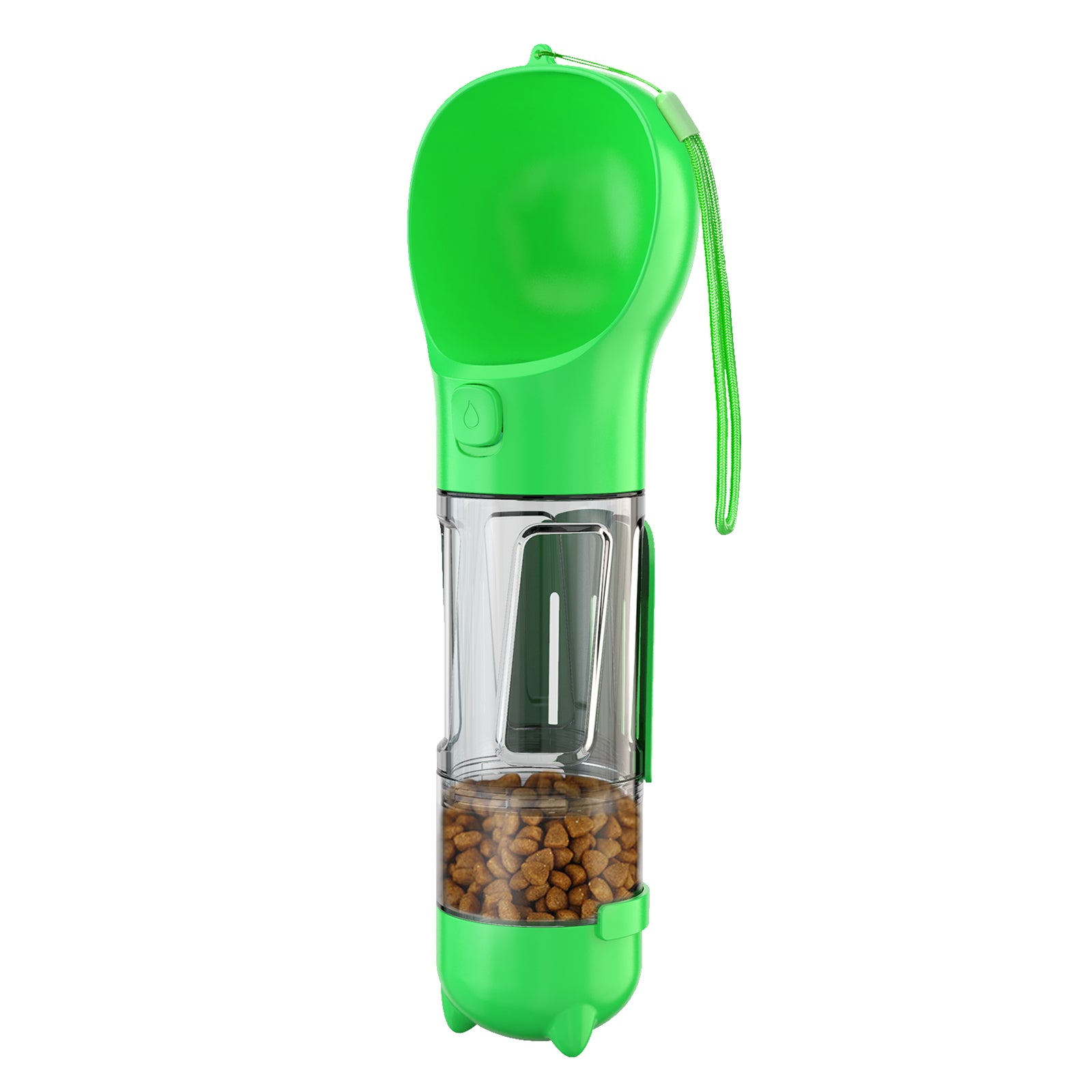Portable 300ml Pet Water Bottle with Food Compartment & Bag