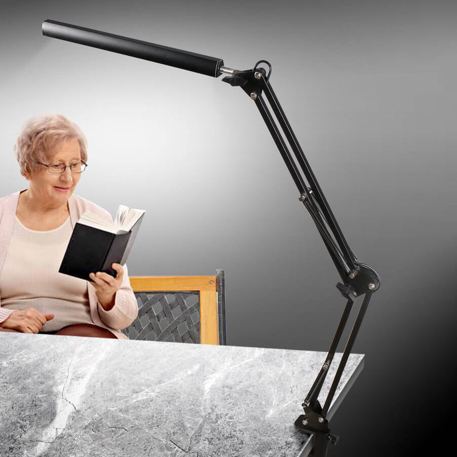 BowLift | LED Foldable Long Arm Clip Eye Protection USB Reading Table Lamp