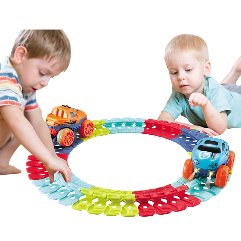 BowLift | FlexiTrack | Flexible Glow-in-the-Dark Racetrack Set for Kids