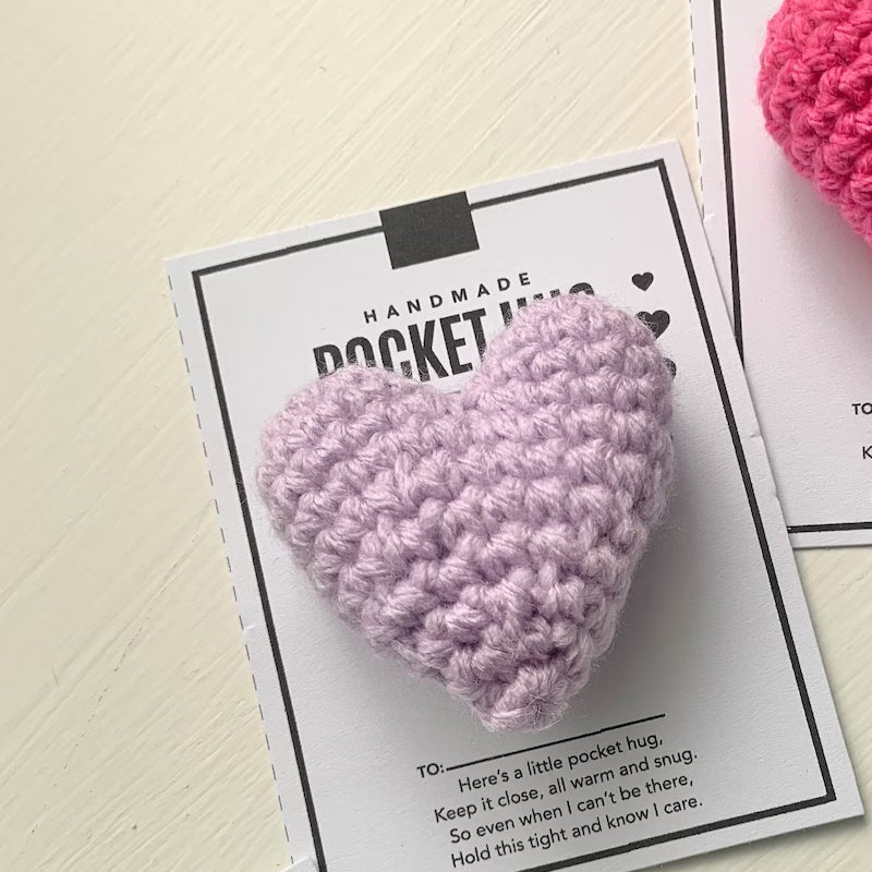 BowLift | Pocket Hug Crocheted Heart Small Gift