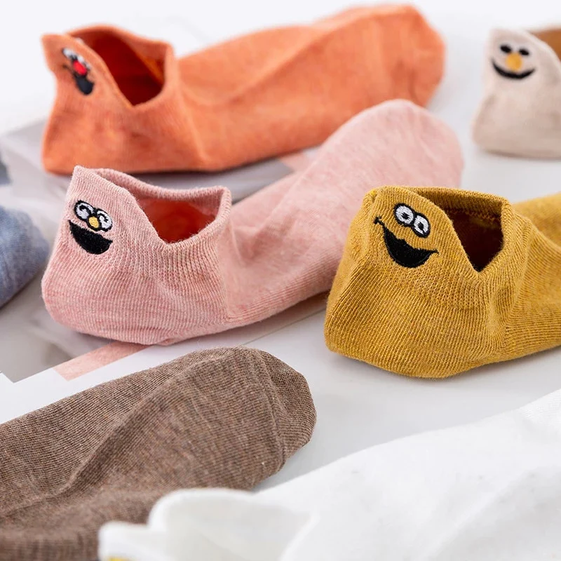 BowLift | Sesame Street embroidered crew socks (10 pairs)