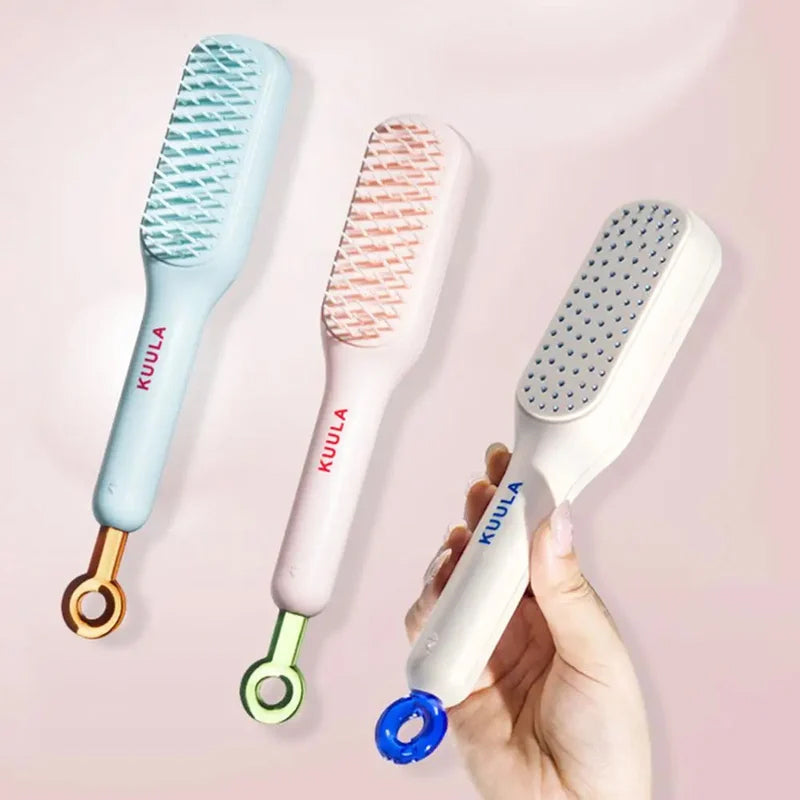 BowLift | Self-cleaning anti-static massage comb