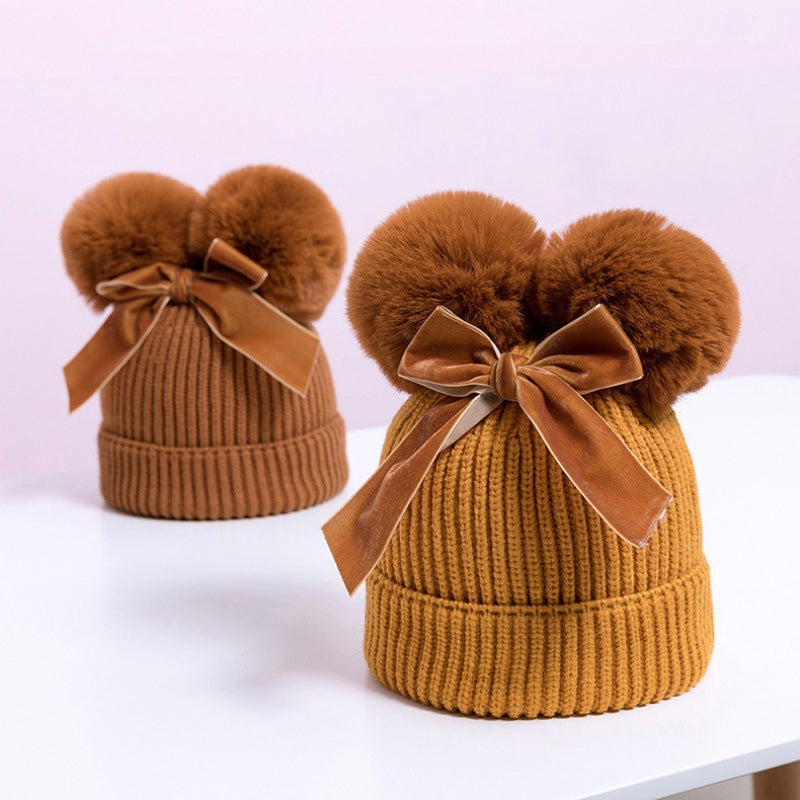 BowLift | Baby Hat With Double Ball Bow