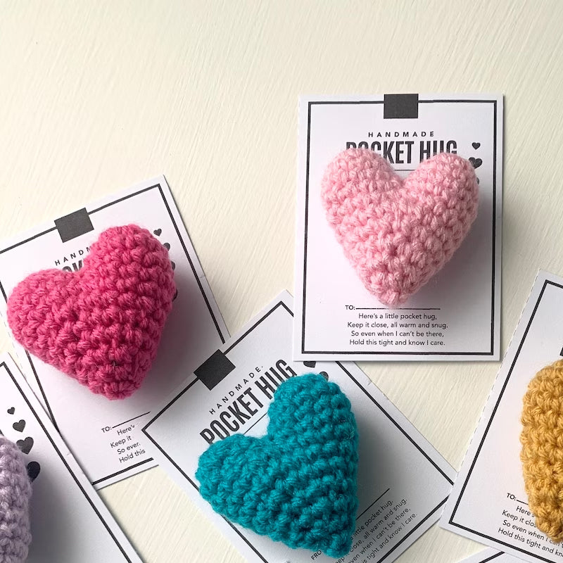 BowLift | Pocket Hug Crocheted Heart Small Gift
