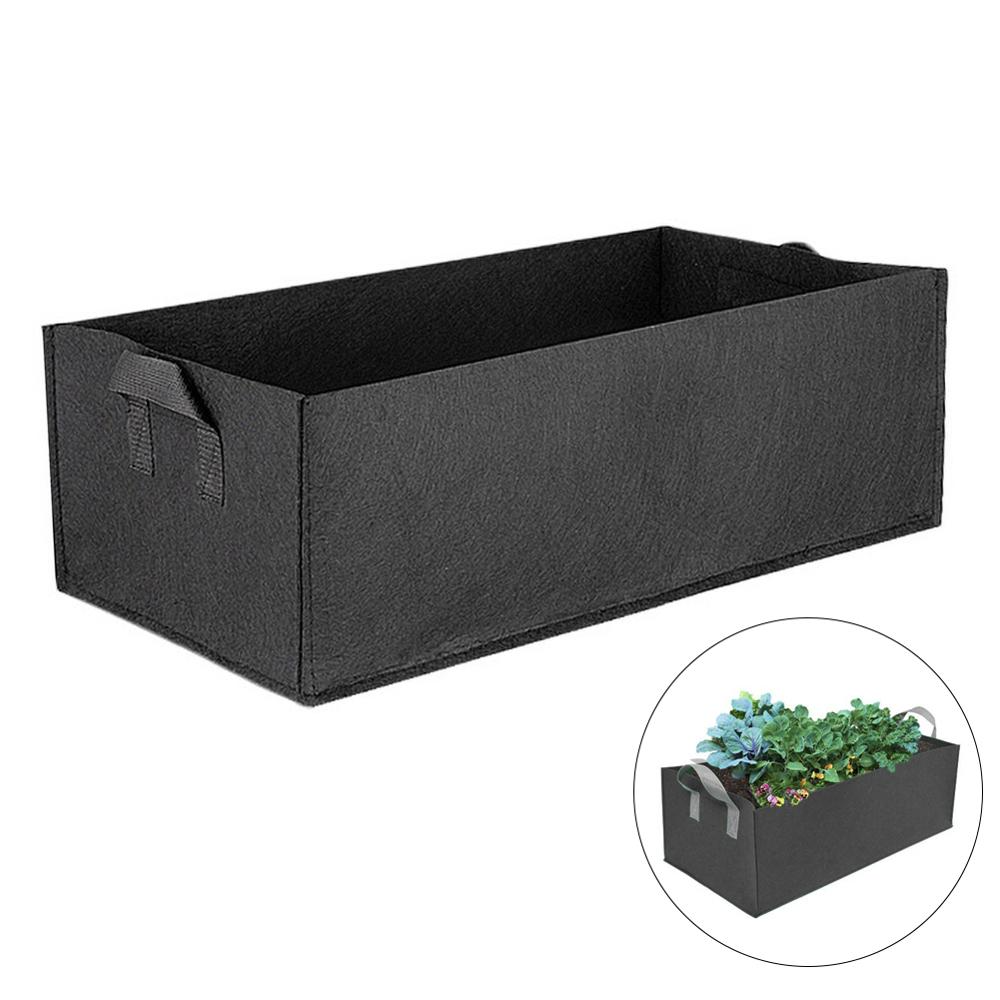 BowLift | Foldable storage box made of felt for plants with handles