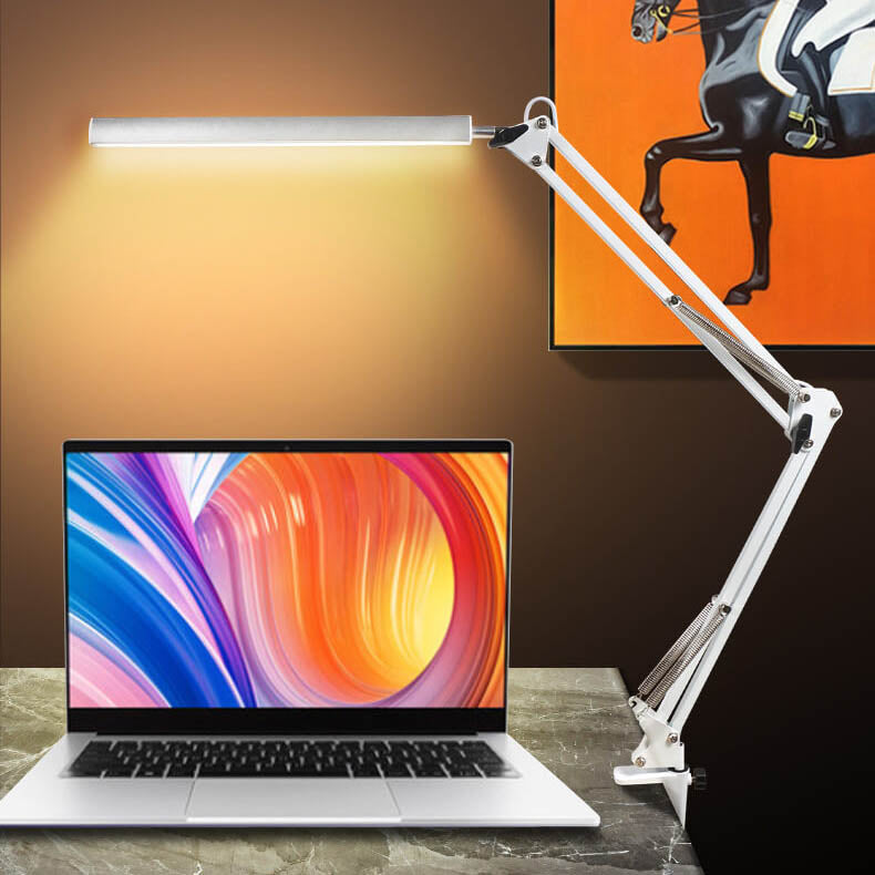 BowLift | LED Foldable Long Arm Clip Eye Protection USB Reading Table Lamp