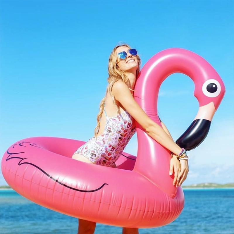 BowLift | Inflatable Flamingo Pool Swimming Ring