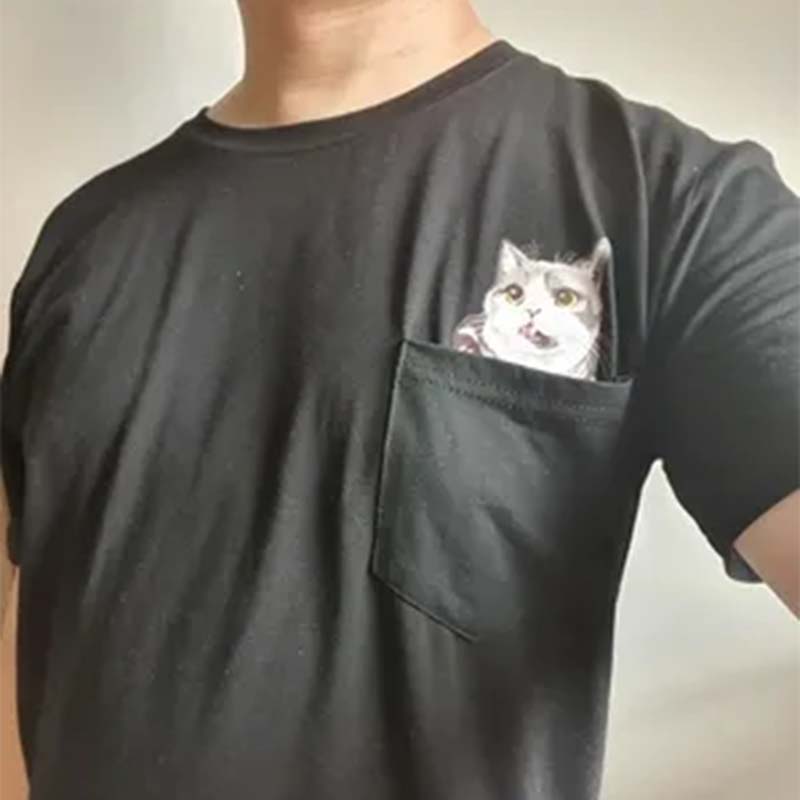 BowLift | Pockets Middle Finger Cat T-Shirt