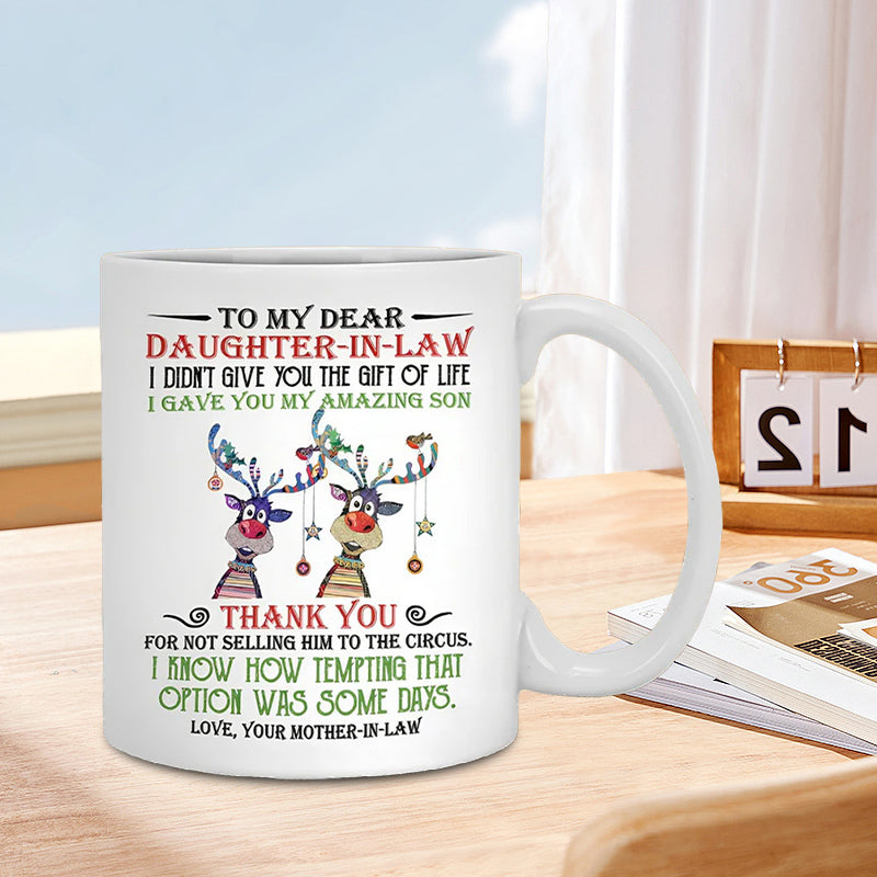BowLift | I have given you my amazing son - Best gift for daughter-in-law mugs