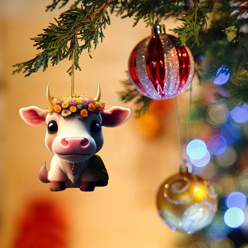 BowLift | Cartoon Cow Decorative Ornament
