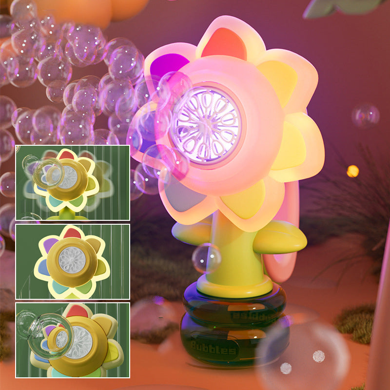 BowLift | Sunflower Shaped Portable Electric Bubble Maker Toy