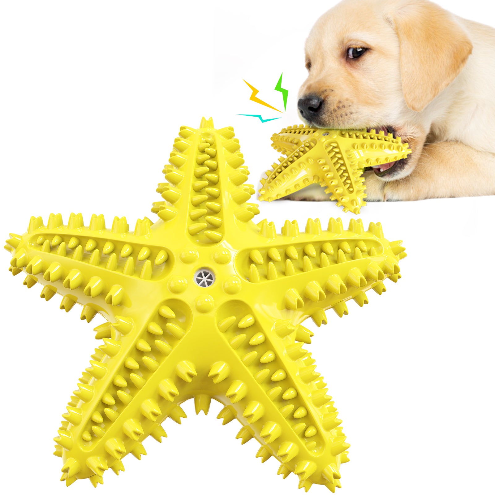 Starfish Dog Toothbrush Chew Toy for Dental Care