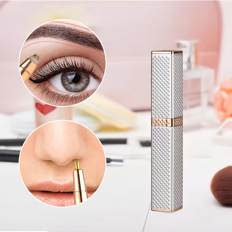 BowLift | 4 In 1 Facial Electric Shaver For Women, Full Body Epilator Rechargeable Eyebrow Nose Bikini Area Hair Clipper