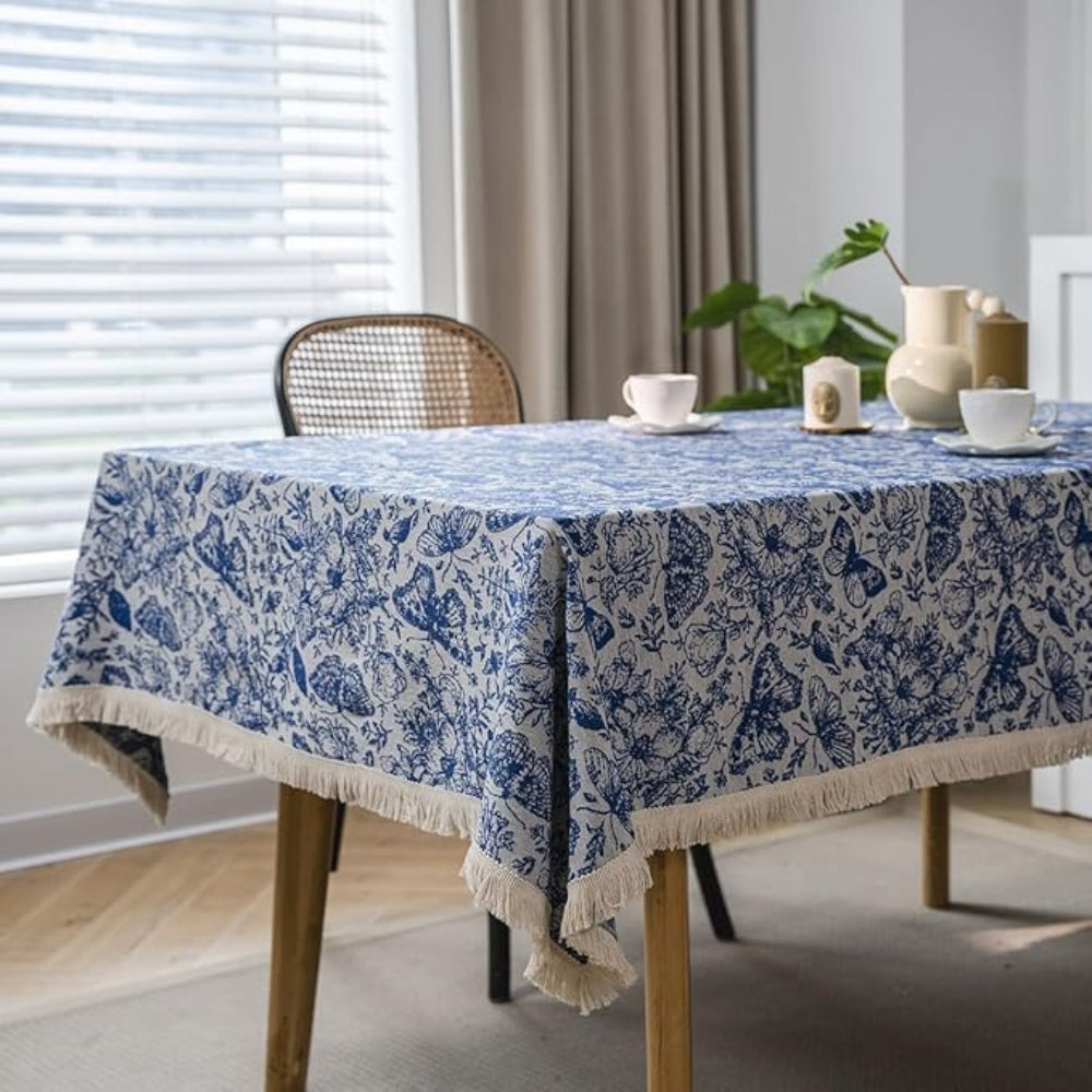 BowLift | Blue Butterfly Garden Tablecloth