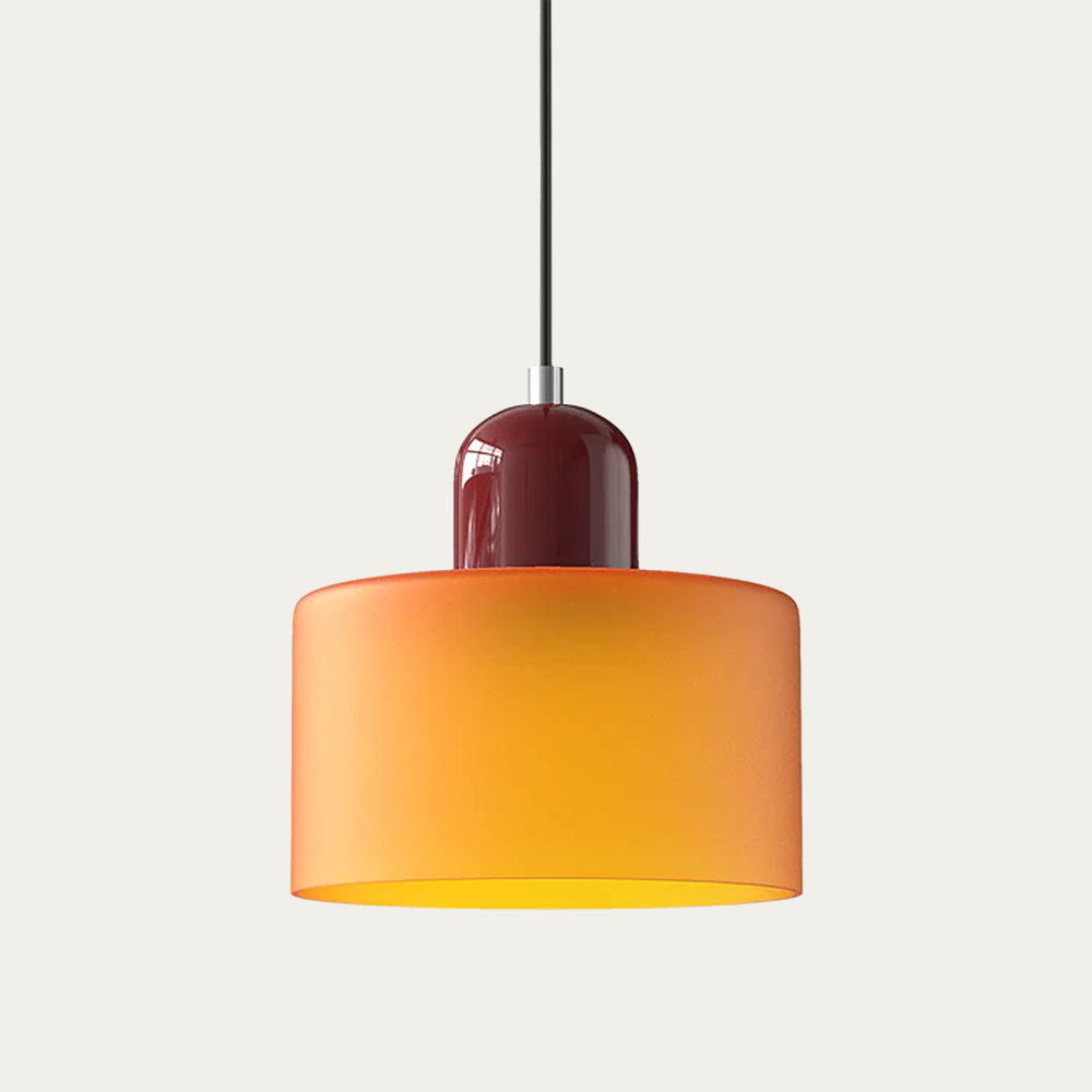 BowLift | Glass light in subtle colors of the kitchen