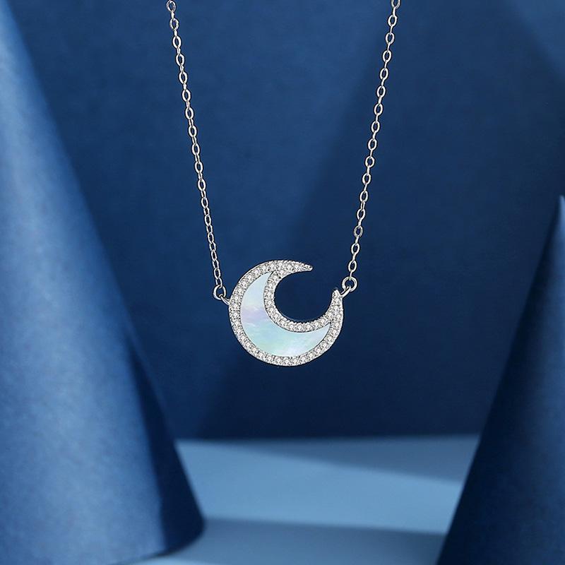 BowLift | Fashion Rhinestone Moon Necklace