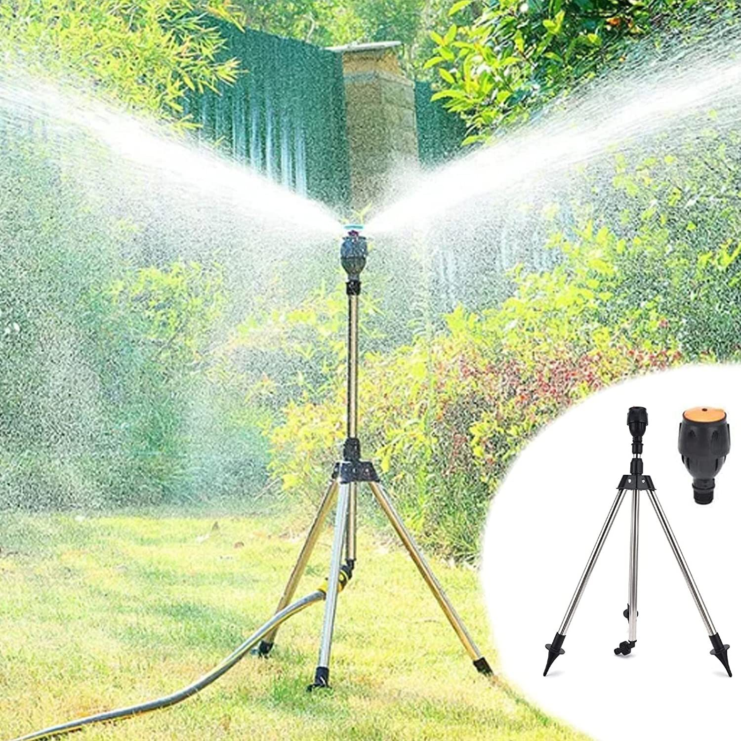BowLift | Automatic Rotating Garden Sprinkler with Retractable Tripod for the Garden