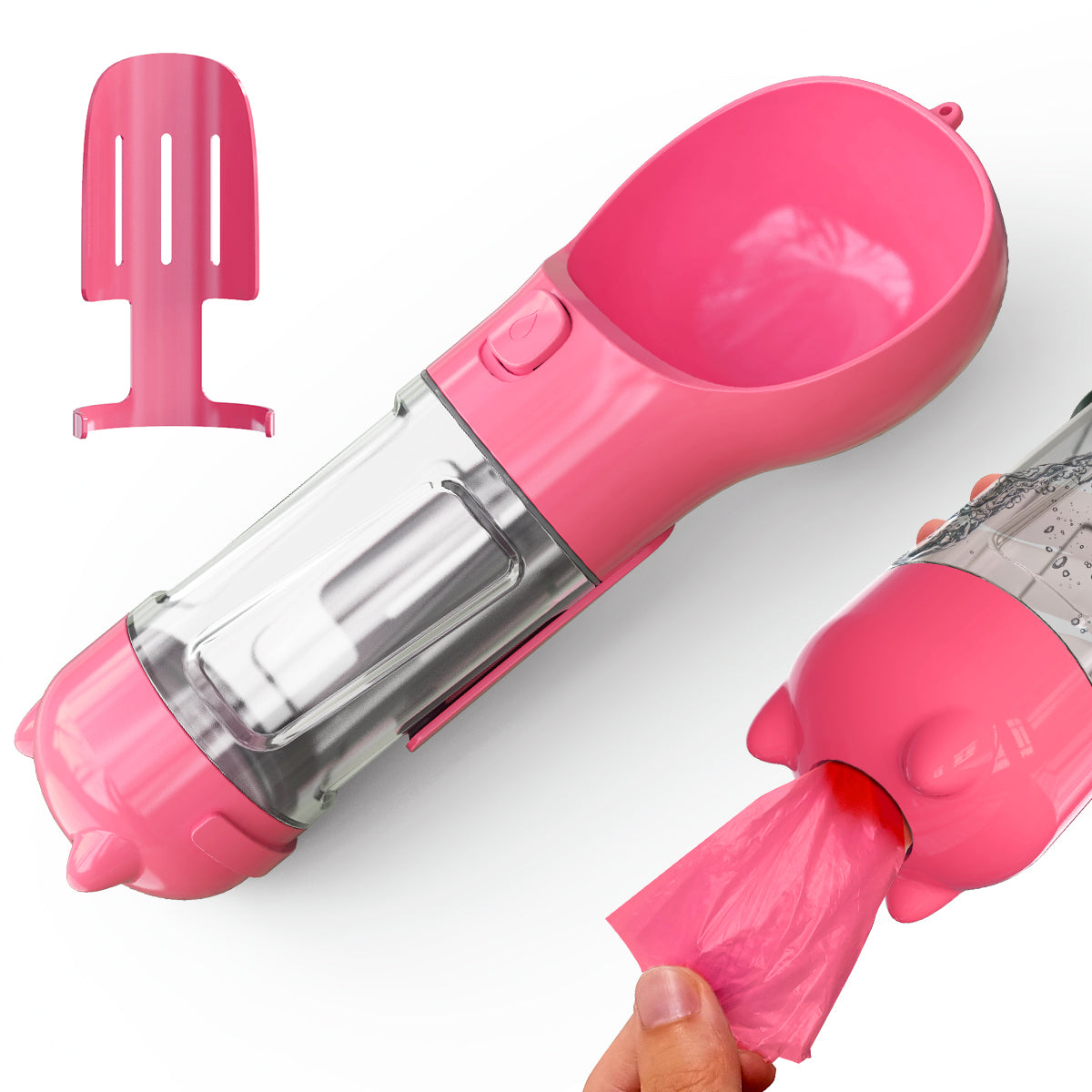 Portable 300ml Pet Water Bottle with Travel Bag