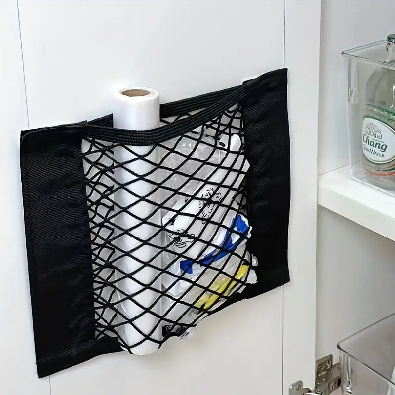 BowLift | Plastic Bags Storage Net Bag (With Adhesive Tape)