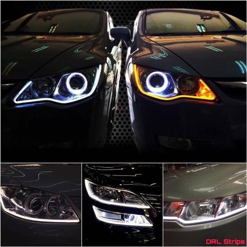 BowLift | Flexible DRL LED Night & Daytime Running Light Strip (No Disassembling Needed)