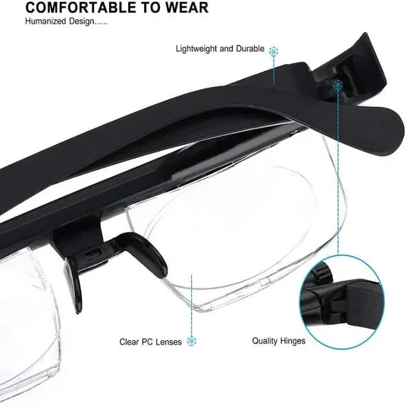 BowLift | Reading Glasses | Adjustable Focus Vision Aid Eyewear