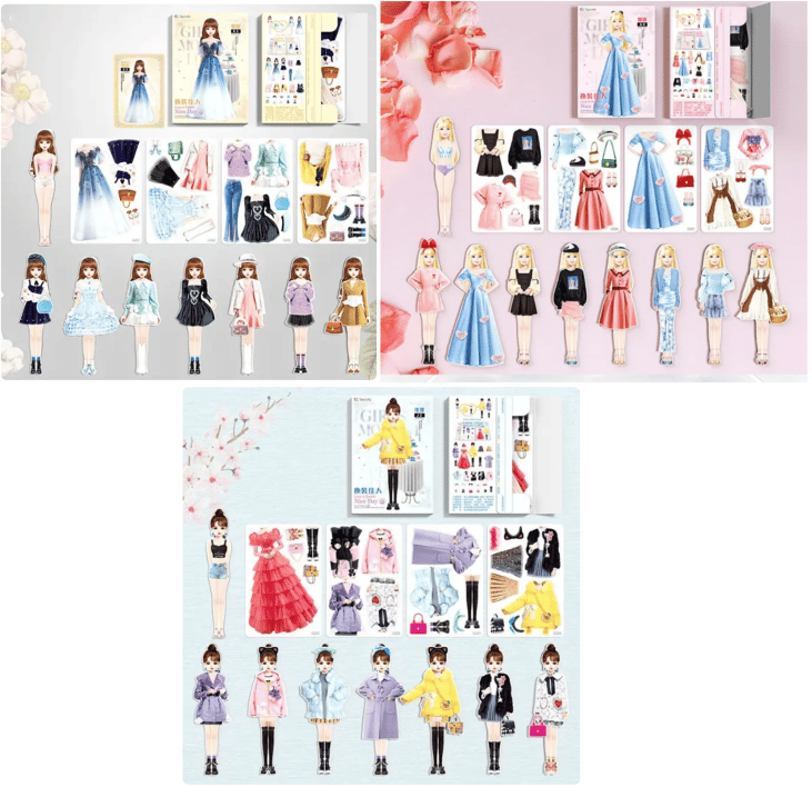BowLift | Magnetic Dress-Up Doll Set – Creative Toy for Children to Promote Color Knowledge