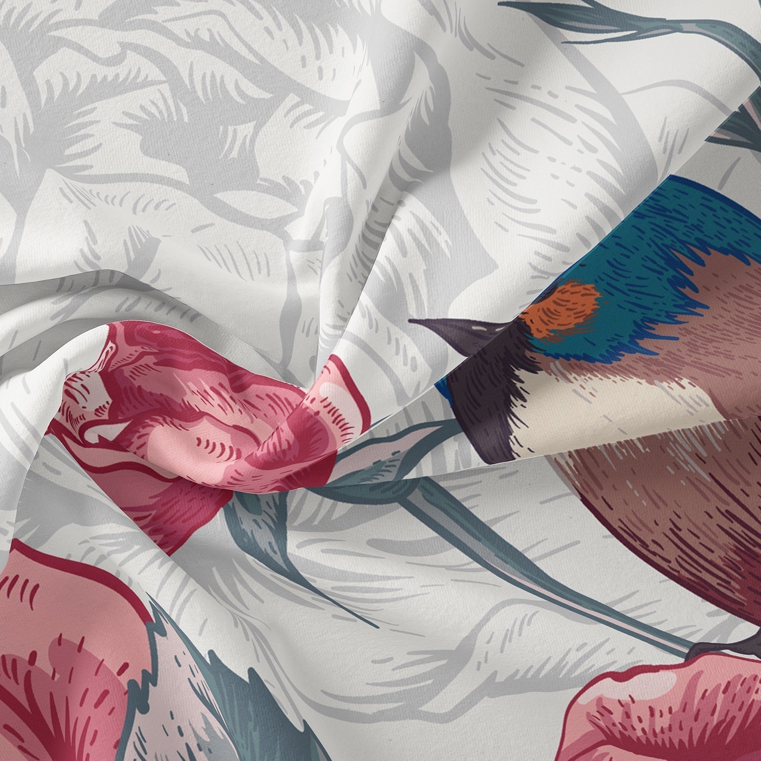 BowLift | PetalFlight - Soft Floral and Bird Bed Linen