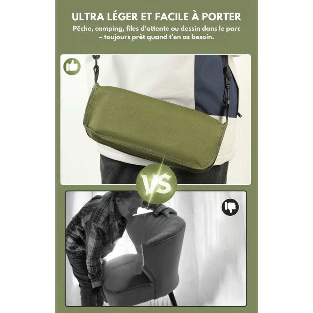 BowLift | 2-in-1 Chair Bag – Ultralight Foldable Backpack with Built-In Seat