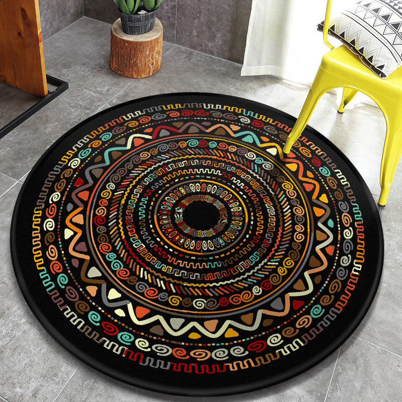 BowLift | Vintage Tribal Pattern Rug Multicolor Persian Rug Synthetic Pet-Friendly Machine Washable Non-Slip Rug for Home Decor