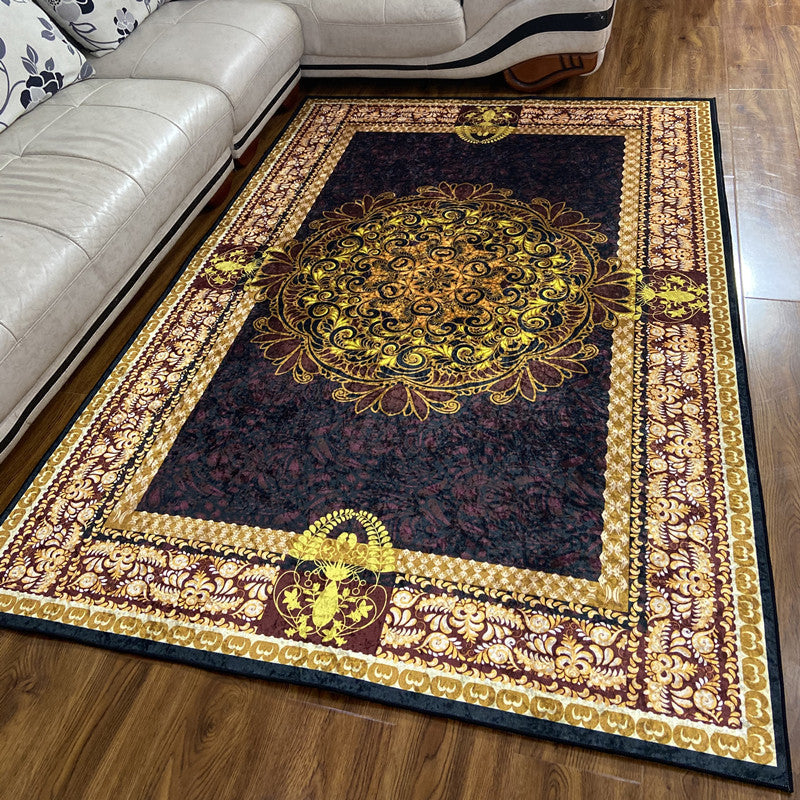 BowLift | Glam Persian Indoor Dress Multicolored Floral Pattern Dress Non-Slip Back Machine Washable Pet Friendly Carpet for Living Room