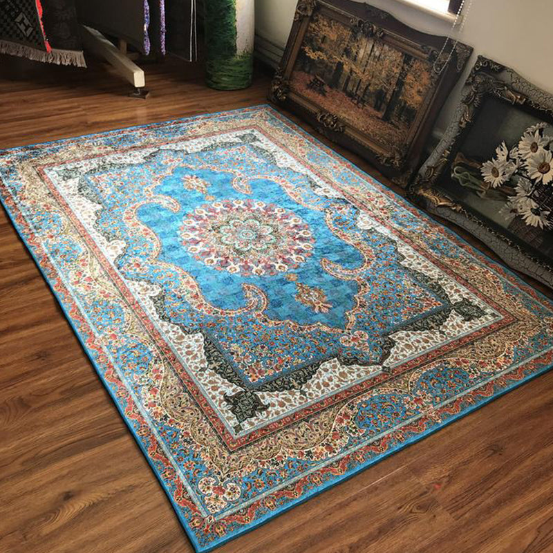 BowLift | Glam Persian Indoor Dress Multicolored Floral Pattern Dress Non-Slip Back Machine Washable Pet Friendly Carpet for Living Room
