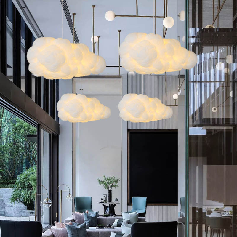BowLift | DualGlow - Modern White Ceiling Lamp with Two Shades