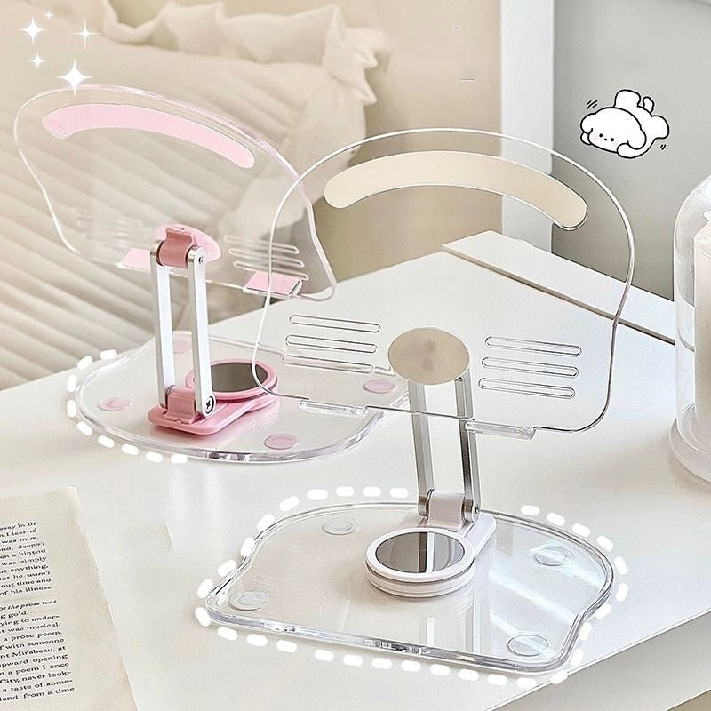 BowLift | Folding transparent acrylic tablet stand