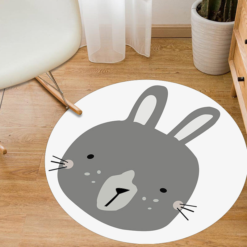 BowLift | Shaded Animal Pattern Rug Multicolored Princess Rug Polypropylene Non-Slip Stain Resistant Washable Rug