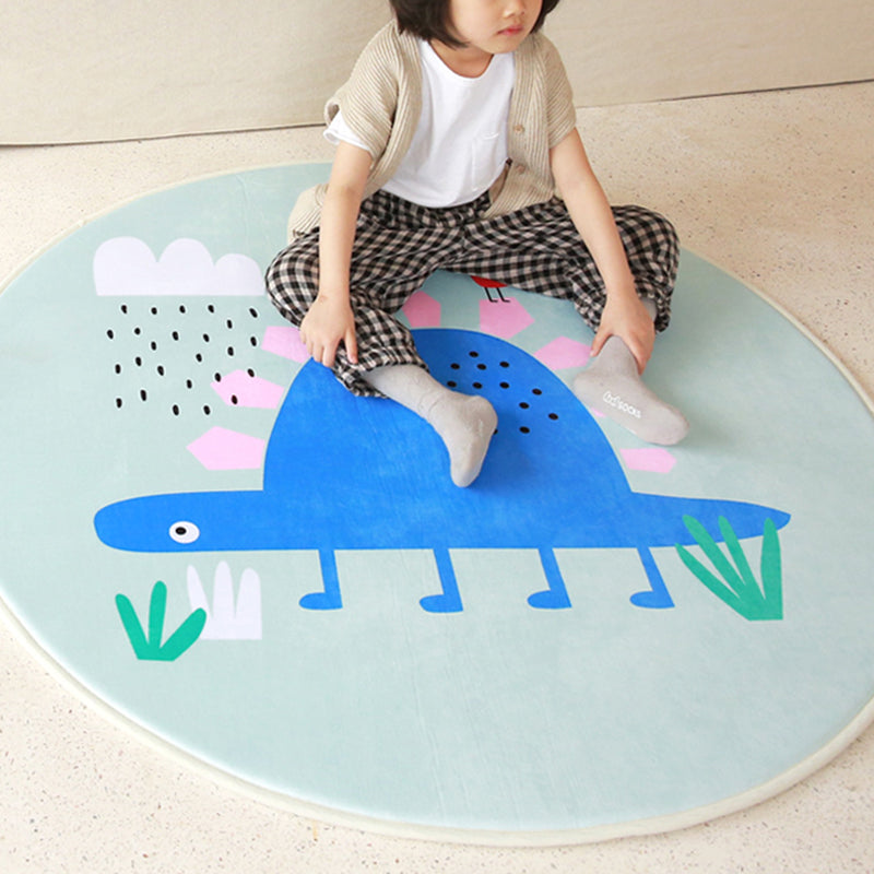 BowLift | Cartoon Children Room Carpet Multicolored Animal Carpet Cotton Pet-friendly Machine Washable Indoor Carpet