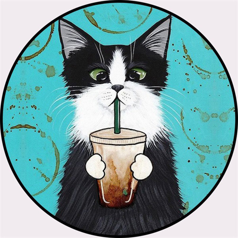 BowLift | Creative Colorful Cartoon Rug Synthetic Animal Portrait Man Pattern Rug Non-Slip Washable Pet Friendly Rug for Room