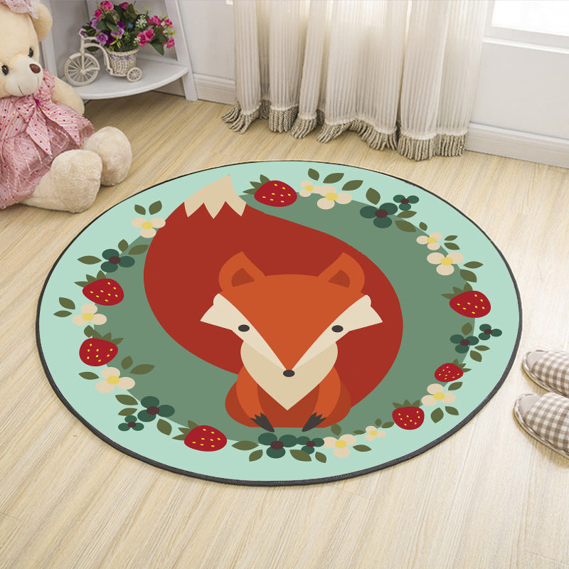 BowLift | Shaded Cartoon Indoor Rug Multicolored Animal Print Rug Machine Washable Stain Resistant Non-Slip Rug for the Children's Room