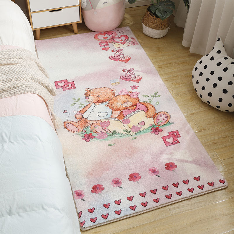 BowLift | Babyish Multicolor Animal Rug Cotton Cartoon Rug Washable Non-Slip Stain-Resistant Rug for Kids