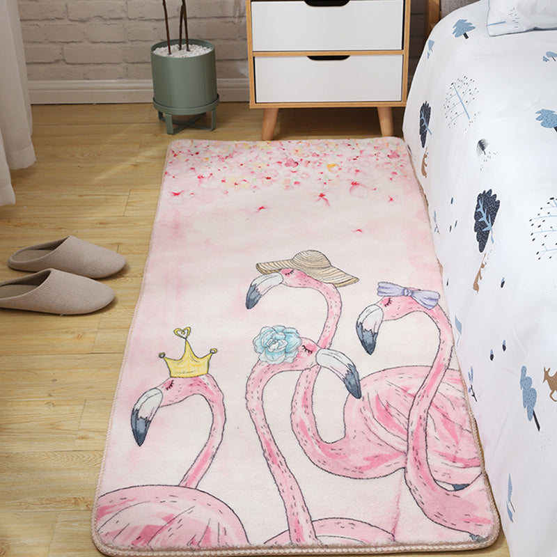 BowLift | Children's Room Rug Multicolored Animal Sketches Rug Cotton Machine Washable Rug