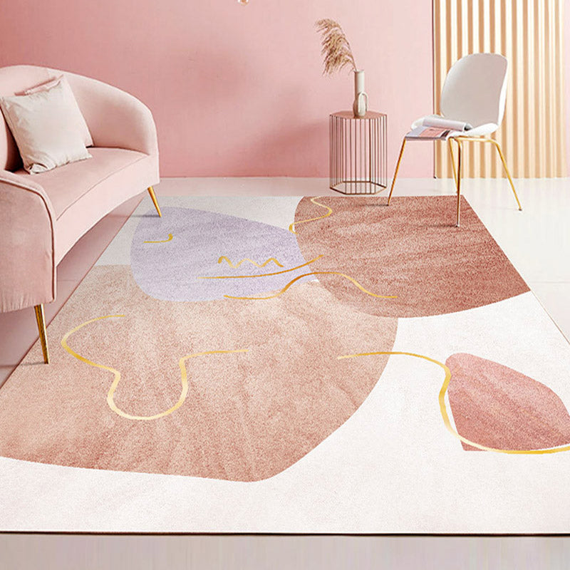 BowLift | Artistry Scandinavian Indoor Carpet Multi Color Geometric Carpet Stain Resistant Non Slip Pet Friendly Carpet for Home Decoration