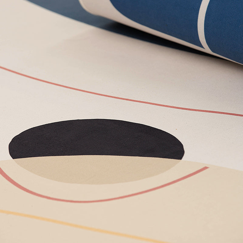 BowLift | Chic Nordic Indoor Carpet Multicolor Curved Lines Art Geometric Carpet Stain Resistant Non-Slip Machine Washable Carpet for Home