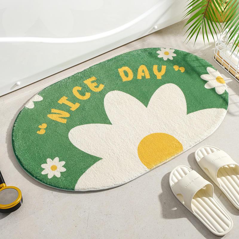BowLift | Soft Floral Non-Slip Absorbent Floor Mat for Home